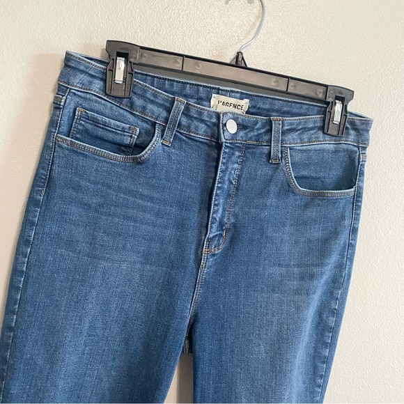 L'AGENCE Medium Wash High Rise Stretch Skinny Margot Jeans Size 30 - Picture 3 of 7